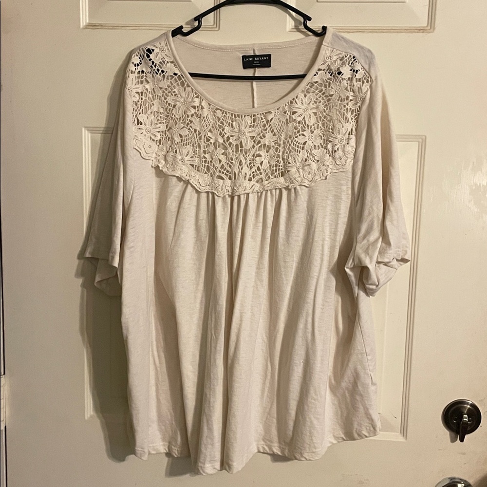 White/cream lane Bryant blouse